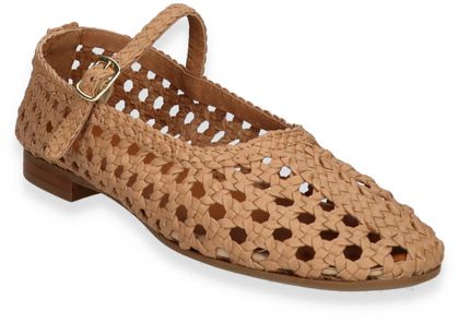 Donna Carolina CLARA Damen-Ballerinas aus Leder 103220000000 (Mittelbraun)