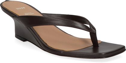 BOSS CHARLIZE Damen-Zehentrenner aus Leder 189201000020 (Braun)