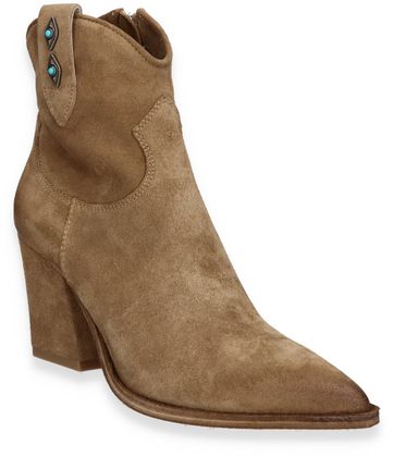Phillip Hardy Damen-Western Boots aus Leder 107222000023 (Hellbraun)