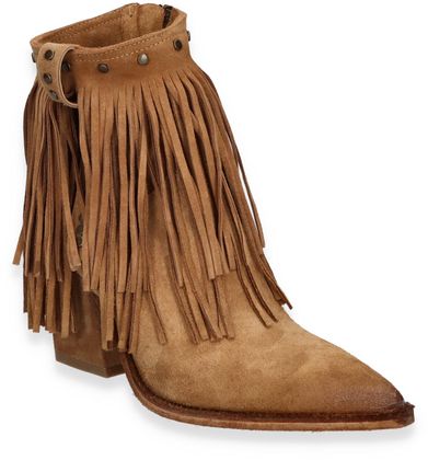 Phillip Hardy Damen-Western Boots aus Leder 107222000024 (Hellbraun)