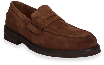 Lottusse DAYTONA Herren-Slipper aus Leder 226222000100 (Mittelbraun)