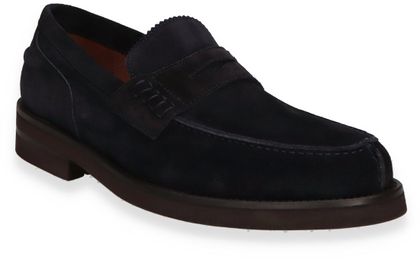 Lottusse DAYTONA Herren-Slipper aus Leder 226102000200 (Dunkelblau)