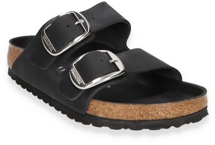 Birkenstock ARIZONA BIG BUCKLE Damen-Pantoletten 591001000007 (Schwarz)