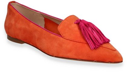 Shirley Mae Damen-Slipper aus Leder 103392000009 (Orange)