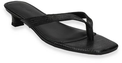 MORMORA Damen-Zehentrenner aus Leder 189005000001 (Schwarz)