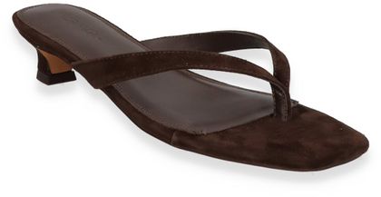 MORMORA Damen-Zehentrenner aus Leder 189202000020 (Dunkelbraun)