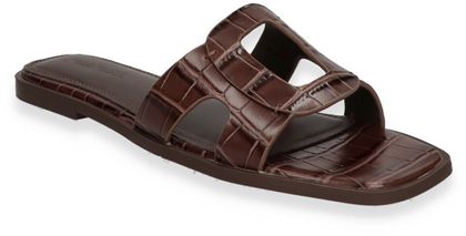 MORMORA Damen-Pantoletten aus Leder 180205000000 (Dunkelbraun)