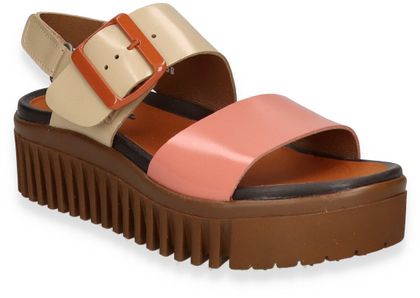 Art BRIGHTON Damen-Plateau-Sandalen 184381000001 (Beige)