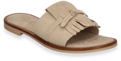 Marc O'Polo Damen-Pantoletten 180302000009 (Beige)
