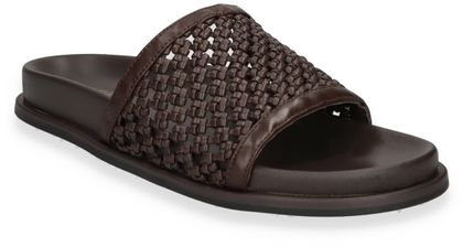 MORMORA Damen-Pantoletten aus Leder 180200000000 (Dunkelbraun)