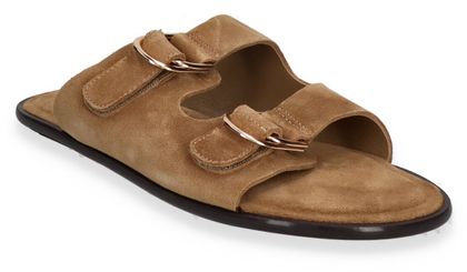 MORMORA Damen-Pantoletten aus Leder 180302000011 (Beige)