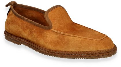 Shirakawa MYAMA Damen-Slipper aus Leder 100222000027 (Cognac)