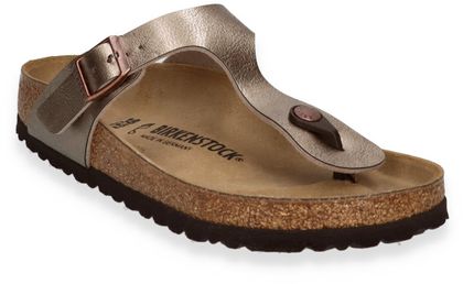 Birkenstock GIZEH Damen-Zehentrenner aus Leder 591909000000 (Gold)