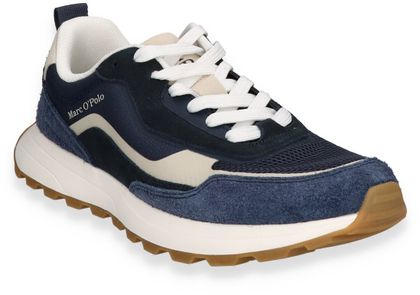 Marc O'Polo Herren-Sneaker 244102000100 (Blau/Beige)