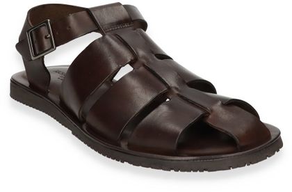 Richard Gordon Herren-Sandalen aus Leder 283201000004 (Dunkelbraun)