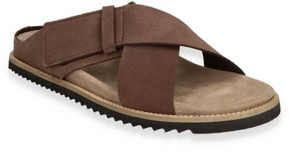 Richard Gordon Herren-Pantoletten aus Leder 280202000001 (Dunkelbraun)