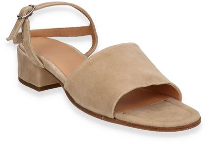 Donna Carolina Damen-Sandalen aus Leder 184302000018 (Gold/Braun)