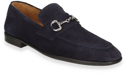 Richard Gordon Herren-Slipper aus Leder 226102000037 (Dunkelblau)