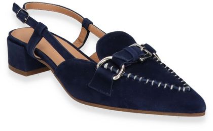 Donna Carolina KAREN Damen-Slingpumps aus Leder 130102000004 (Dunkelblau)