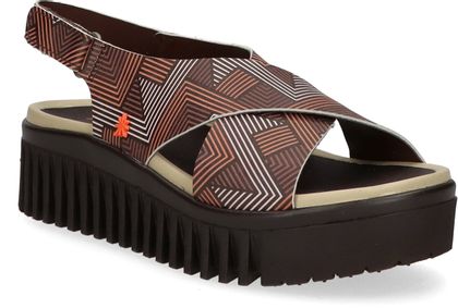 Art BRIGHTON Damen-Plateau-Sandalen 184281000000 (Bunt)