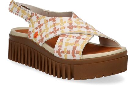 Art BRIGHTON Damen-Plateau-Sandalen 184181000000 (Beige/Bunt)