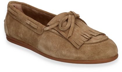 Sí Damen-Schnürschuhe aus Leder 101302000320 (Beige)