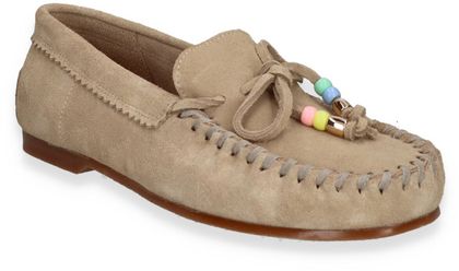 Sí Damen-Slipper aus Leder 100302000300 (Beige)