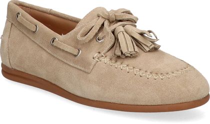 Sí Damen-Schnürschuhe aus Leder 101302000310 (Beige)