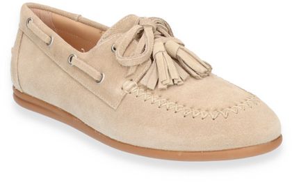 Sí Damen-Schnürschuhe aus Leder 101302000310 (Beige)