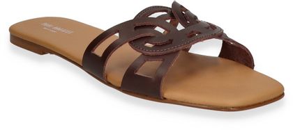 Paul Barritt Damen-Pantoletten aus Leder 180201000003 (Dunkelbraun)