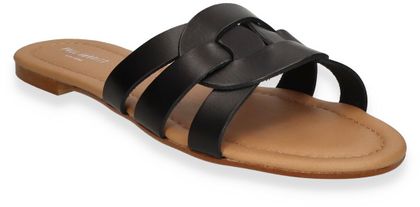 Paul Barritt Damen-Pantoletten aus Leder 180001000027 (Schwarz)