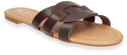 Paul Barritt Damen-Pantoletten aus Leder 180201000002 (Dunkelbraun)