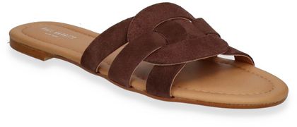 Paul Barritt Damen-Pantoletten aus Leder 180202000005 (Dunkelbraun)