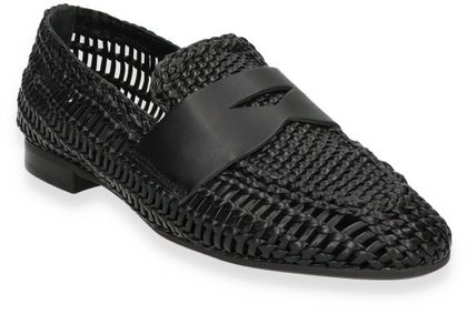 Donna Carolina Damen-Slipper aus Leder 100000000001 (Schwarz)