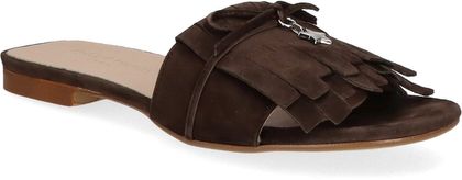 Phillip Hardy Damen-Pantoletten aus Leder 180202000006 (Braun)