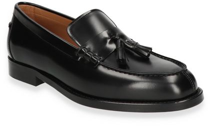 Lottusse CHRIS Damen-Slipper aus Leder 100001000083 (Schwarz)