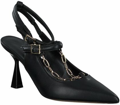 Phillip Hardy Damen-Slingpumps aus Leder 132001877475 (Schwarz)