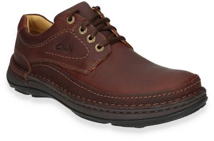 Clarks NATURE THREE Schnür-Halbschuhe für Herren 240201206969 (Dunkelbraun)