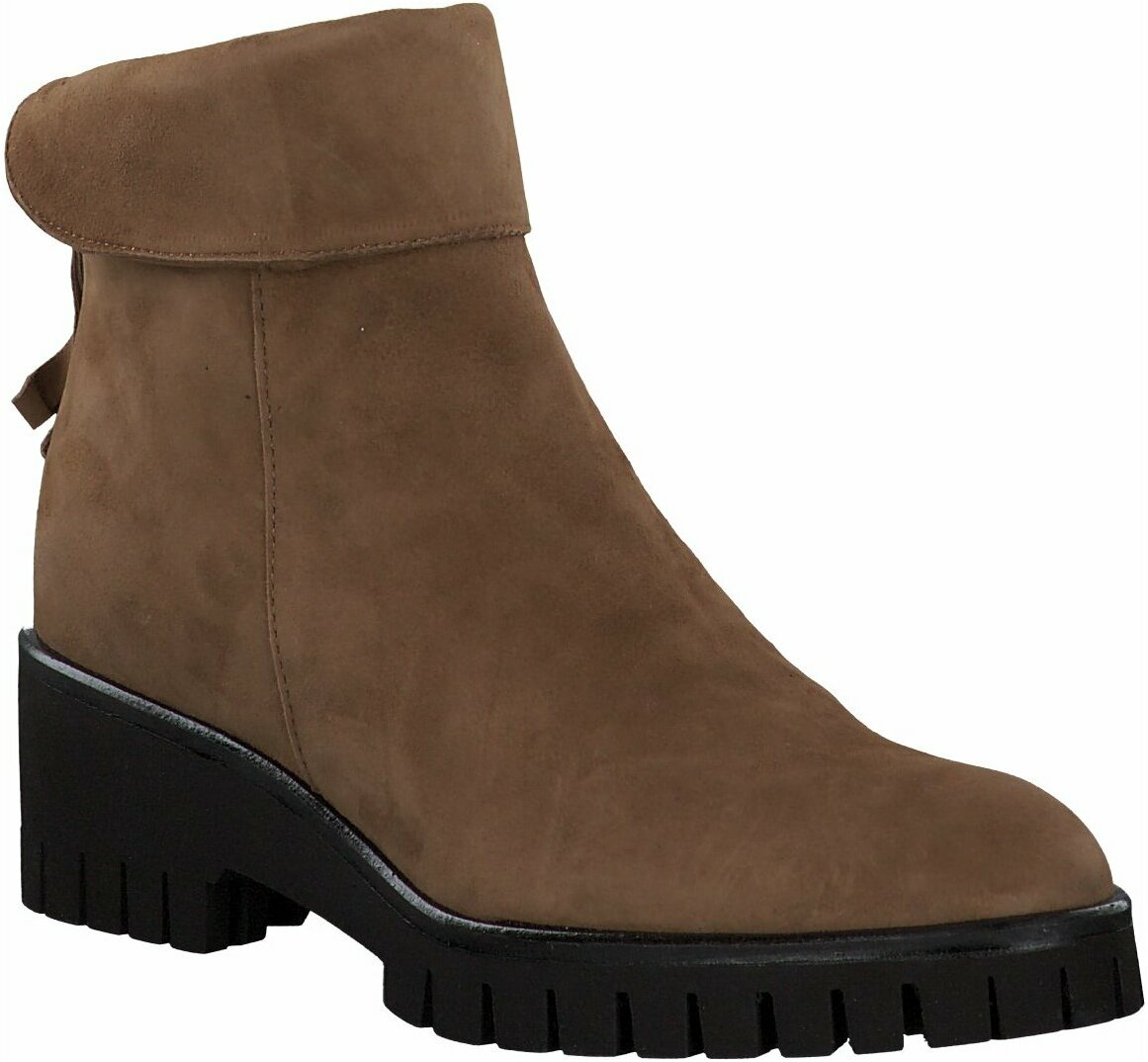 Damen Stiefeletten Braun Leder
