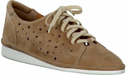 Trumans Damen-Schnürschuhe aus Leder 101302907935 (Beige)