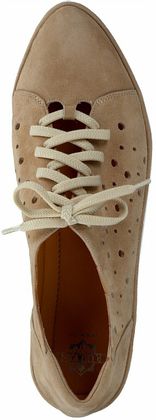 Trumans Damen-Schnürschuhe aus Leder 101302907935 (Beige)