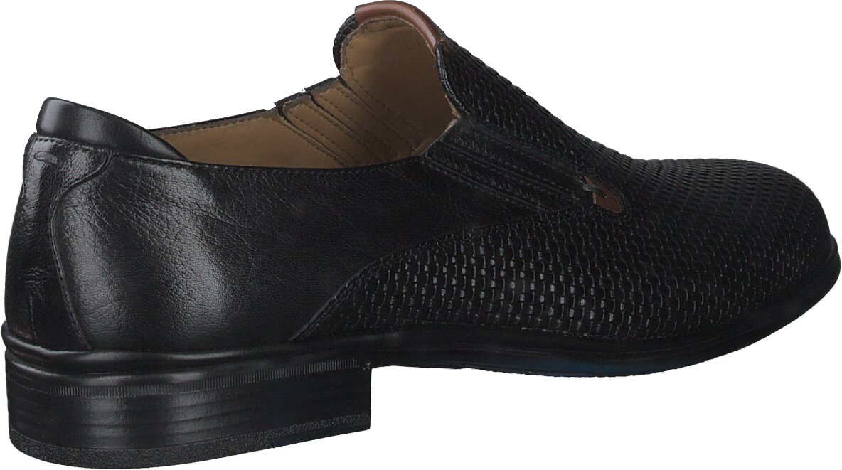 Galizio Torresi Herren-Slipper aus Leder 286000936728 (Schwarz 