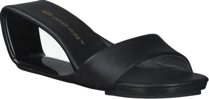 United Nude Damen-Pantoletten aus Leder 181001974602 (Schwarz)