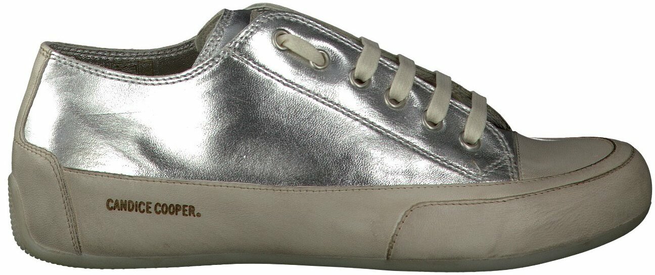 Candice Cooper Edel Sneaker f r Damen in Silber Schn rschuhe f r