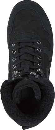 Blauer Winter-Schnürboots für Damen 192002966952 (Schwarz)