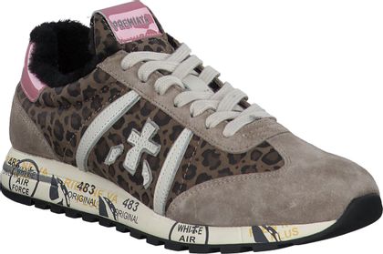 Premiata Gefütterte Damen-Sneaker 193382987611 (Beige/Bunt)