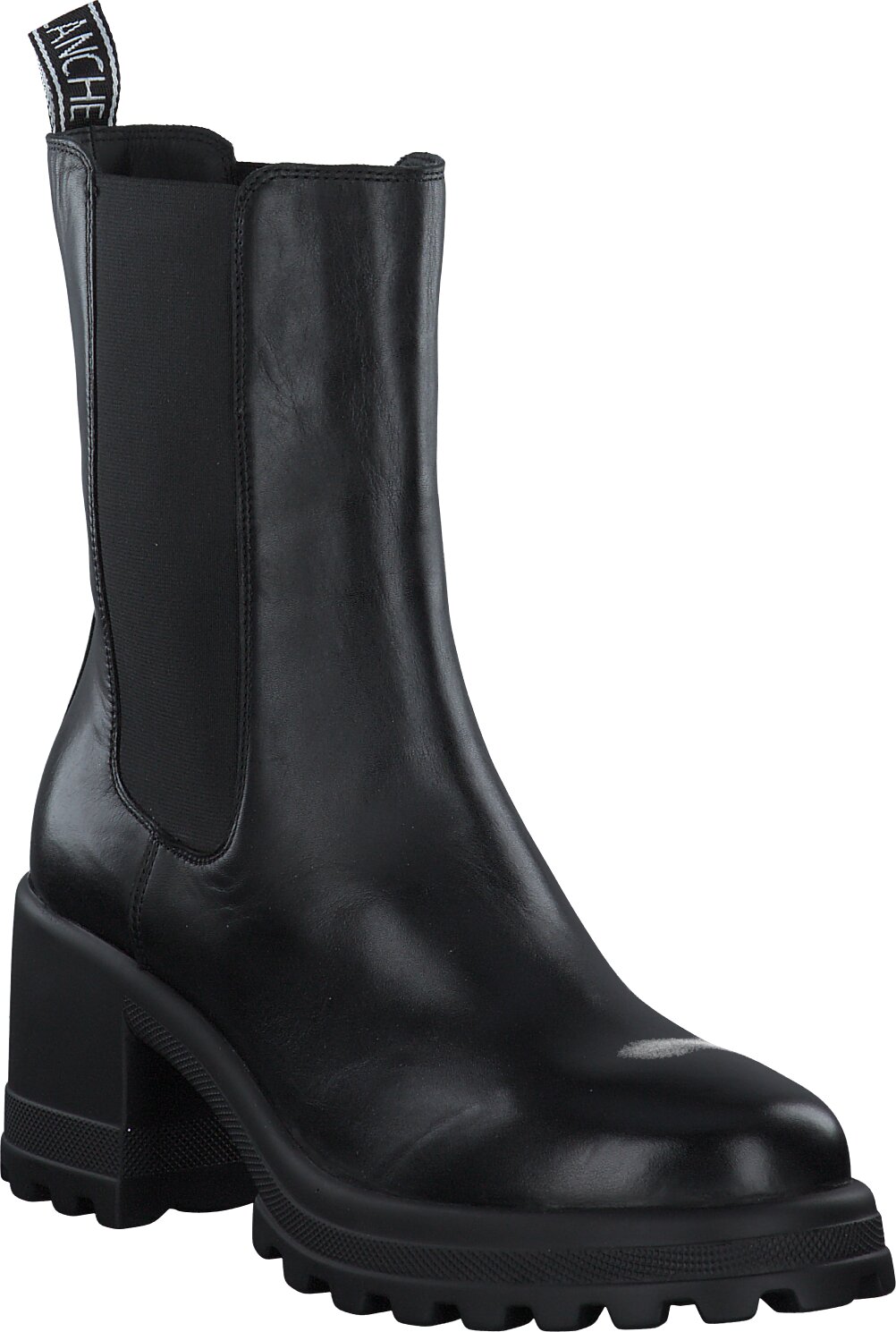 Voile Blanche Damen-Stiefeletten aus Leder 106001985488 (Schwarz) Bild 01