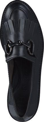 Paul Green Damen-Slipper aus Leder 100001969060 (Schwarz)