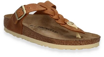 Birkenstock GIZEH Damen-Zehentrenner aus Leder 591221973841 (Braun)