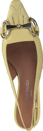 Phillip Hardy Damen-Slingpumps aus Leder 130391980079 (Gelb)